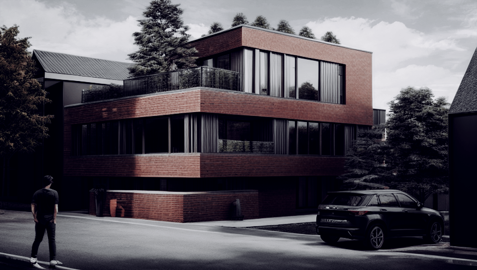 Construction de trois appartements à Rémicourt