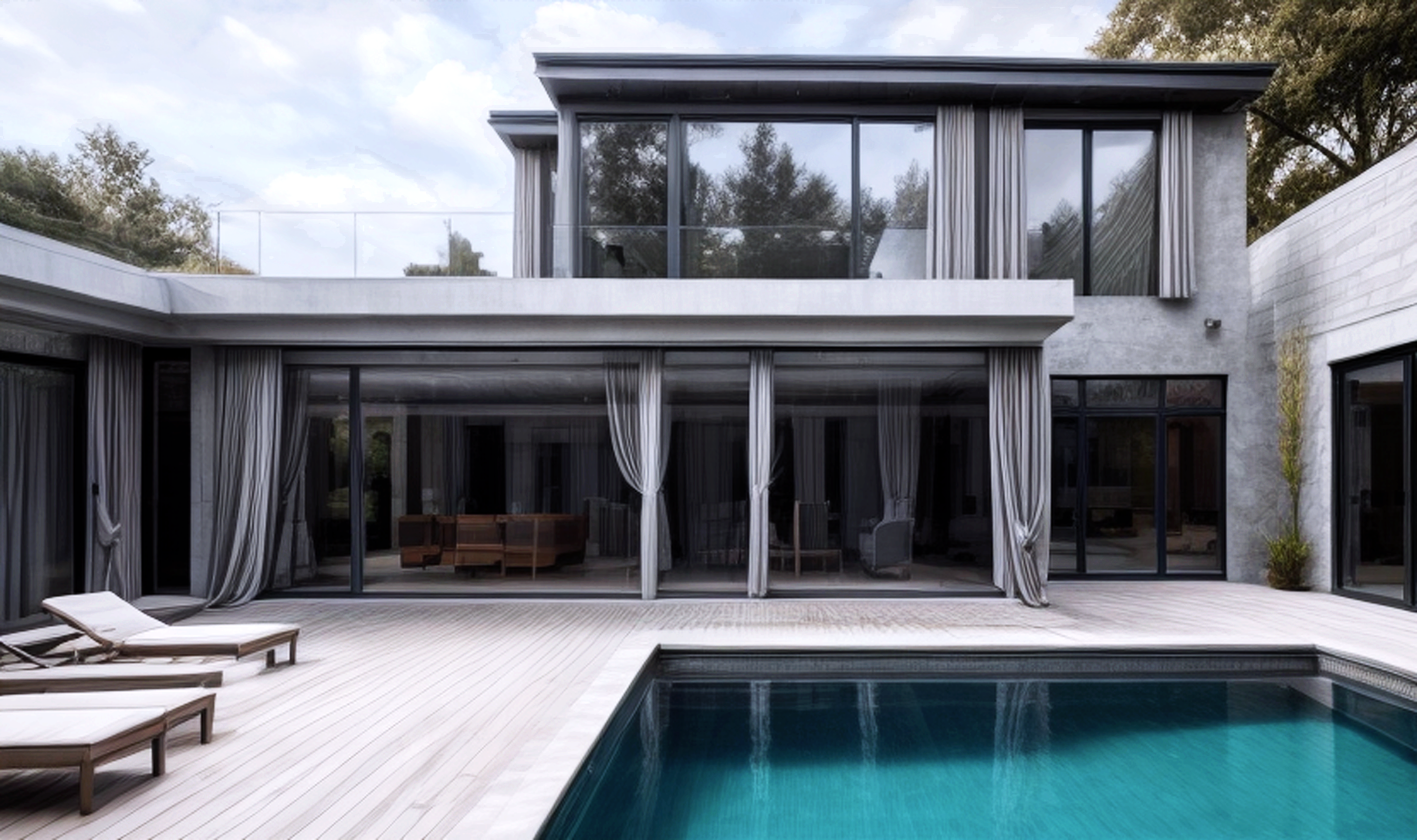 Construction d'une maison bioclimatique avec piscine en région namuroise