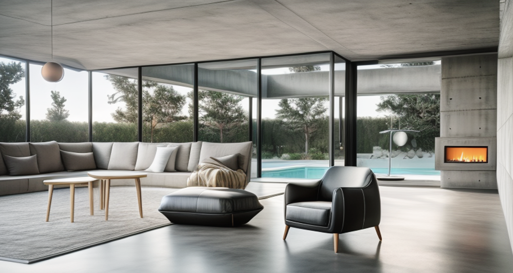 Construction d'une villa zéro énergie avec piscine à Donceel à l'intérieur