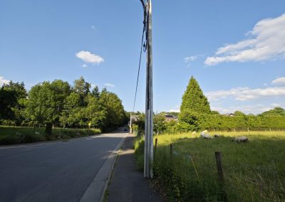Visite de site pour la réalisation d’une villa contemporaine à Sprimont