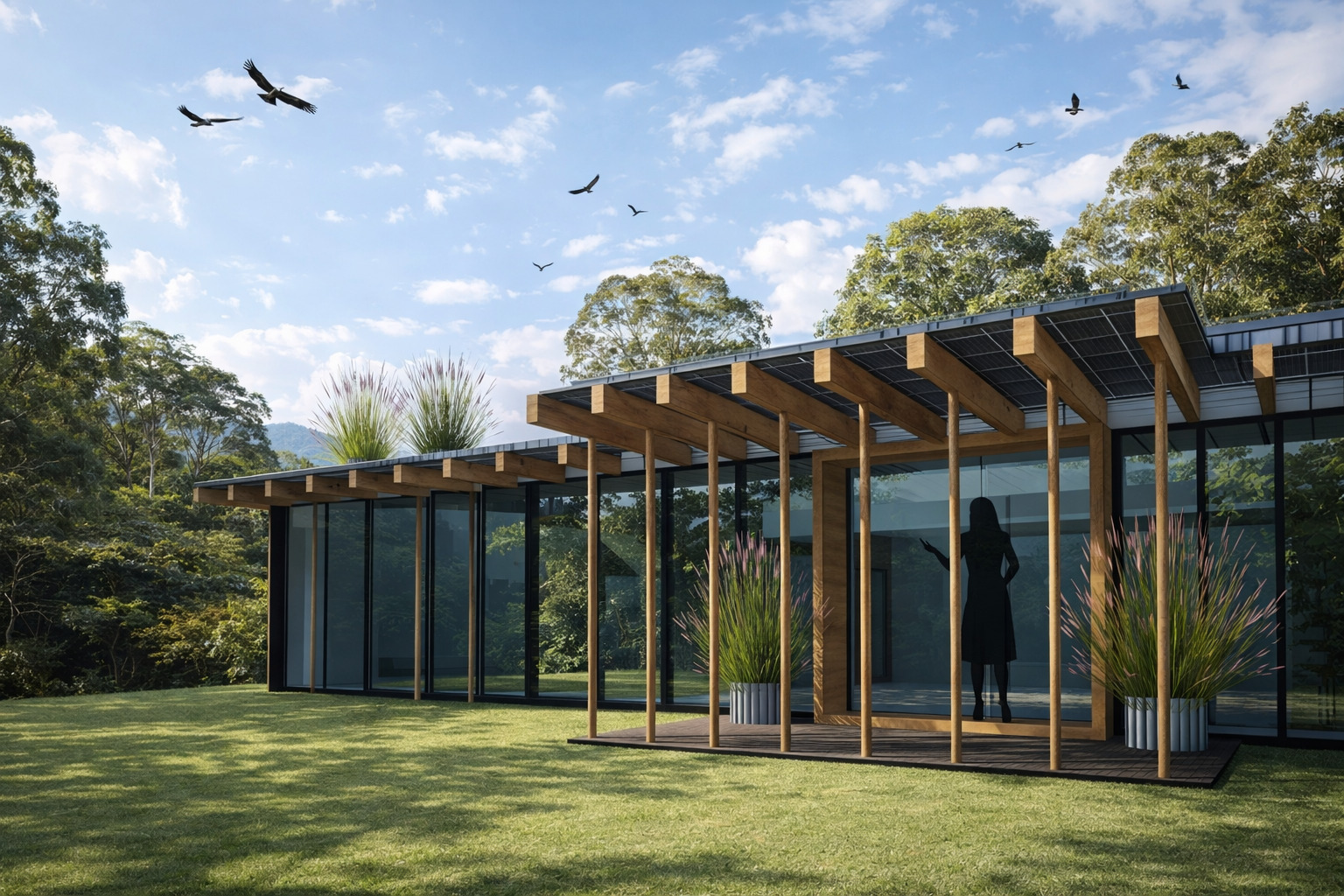 Construction d'une habitation bioclimatique en Colombie_